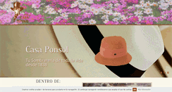 Desktop Screenshot of casaponsol.com